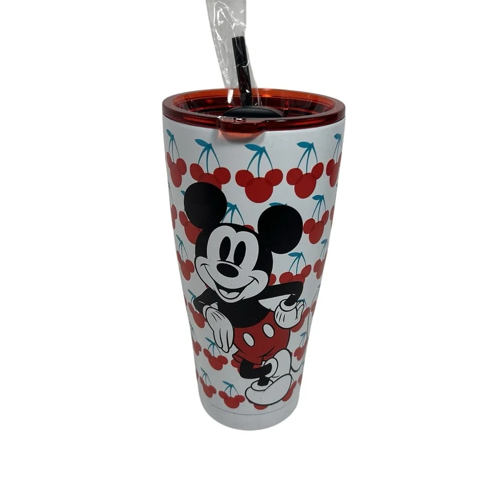 Disney Mickey Mouse With Cherries Stainless Steel‎ Tumbler